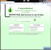 Стартовая страница браузера Tor Browser Bundle